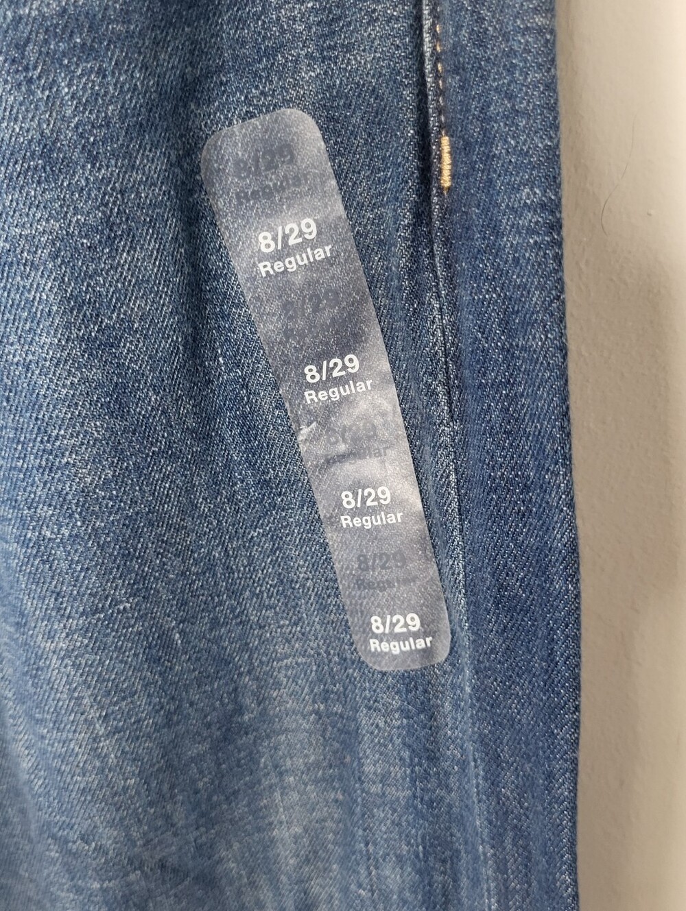 GAP Womens High Rise Wide Leg NWT New Blue Jeans Size 8 29R - Picture 2 of 6